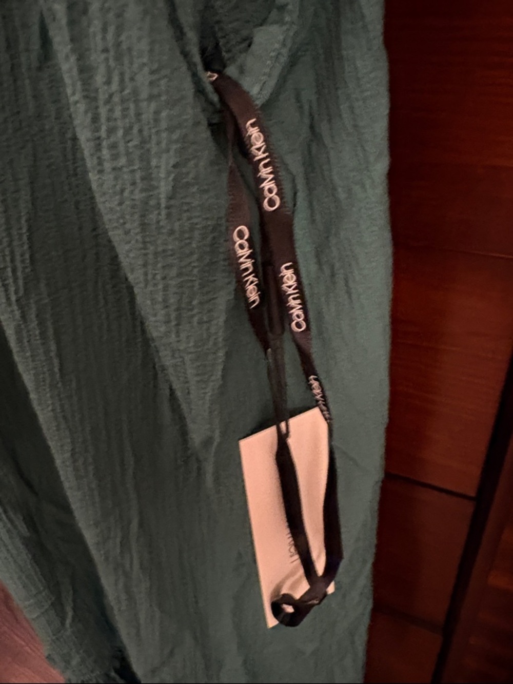 Calvin Klein Teal Maxi Dress-Skirt with Ruffle Hem - Picture 3 of 6